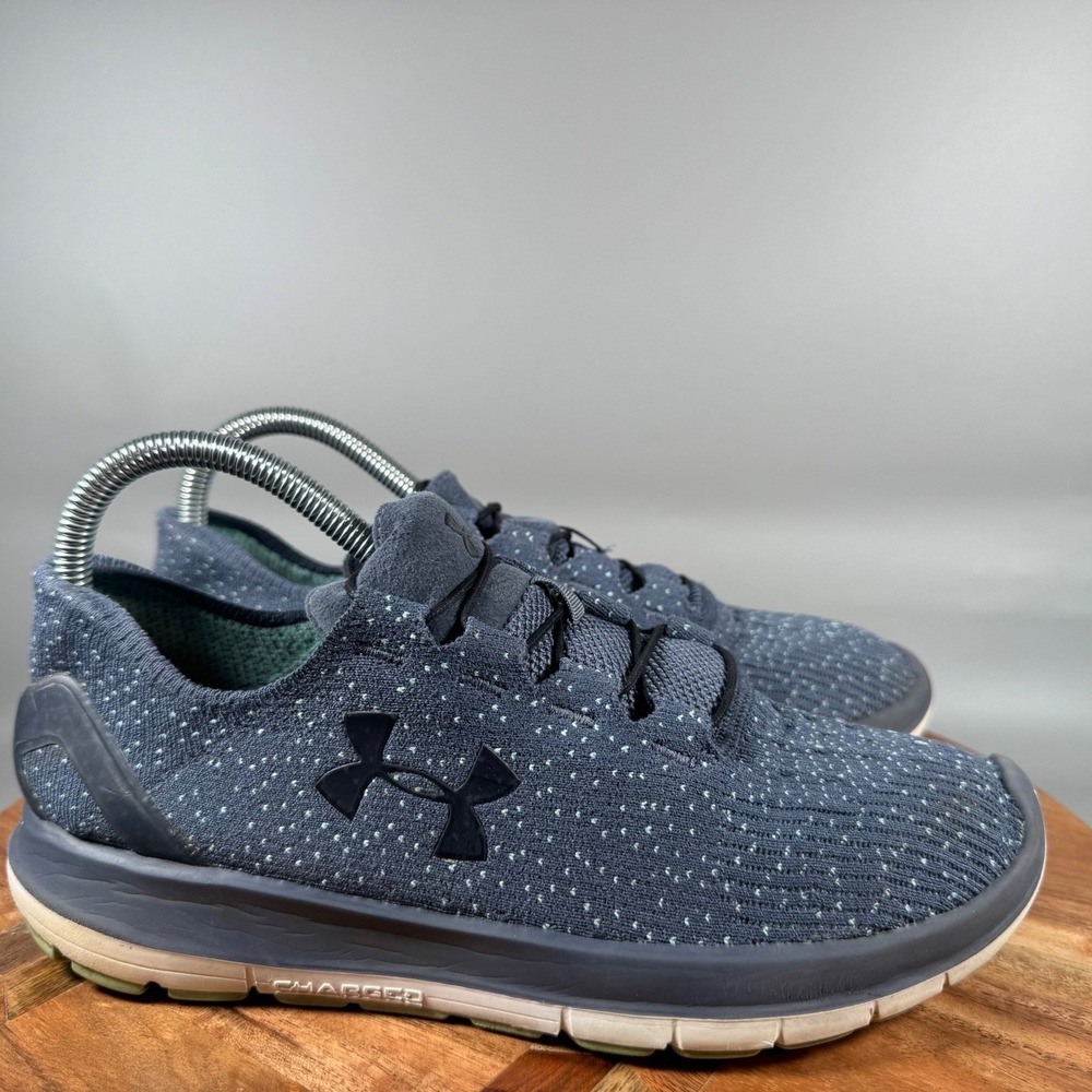 Under Armour Charged 24/7 Low Blue Knit Running Shoes Womens‎ 9.5 3000397-101